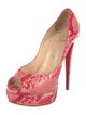 Christian Louboutin Snakeskin Animal Print Pumps