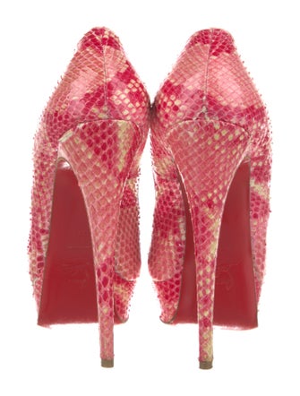 Christian Louboutin Snakeskin Animal Print Pumps