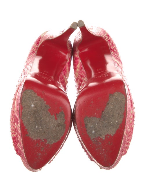 Christian Louboutin Snakeskin Animal Print Pumps