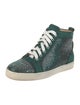 Christian Louboutin Leather Crystal Embellishments Sneakers