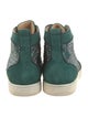 Christian Louboutin Leather Crystal Embellishments Sneakers