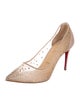 Christian Louboutin Mesh Glitter Accents Pumps