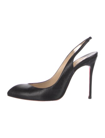 Christian Louboutin Leather Slingback Pumps