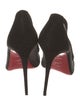 Christian Louboutin Suede Mesh Accents Pumps