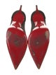 Christian Louboutin Suede Mesh Accents Pumps