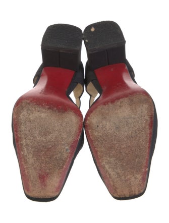 Christian Louboutin Satin D'Orsay Pumps