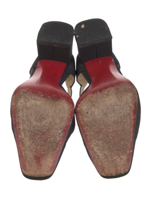 Christian Louboutin Satin D'Orsay Pumps