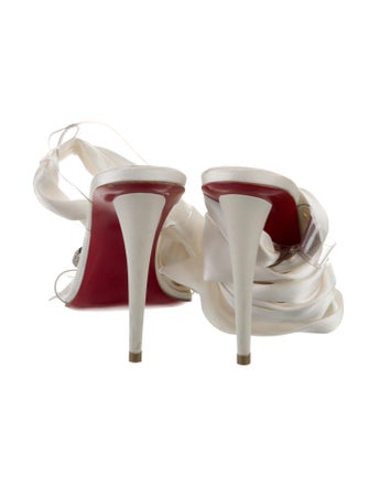Christian Louboutin PVC Bow Accents Sandals
