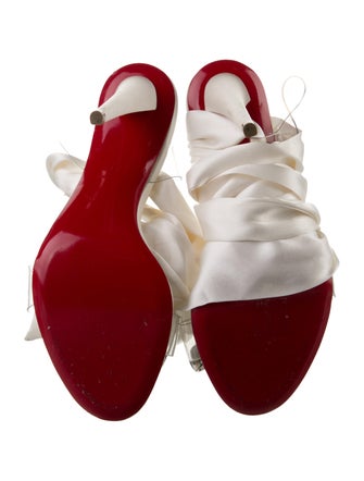 Christian Louboutin PVC Bow Accents Sandals