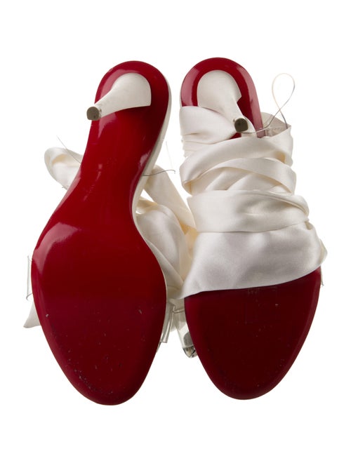 Christian Louboutin PVC Bow Accents Sandals