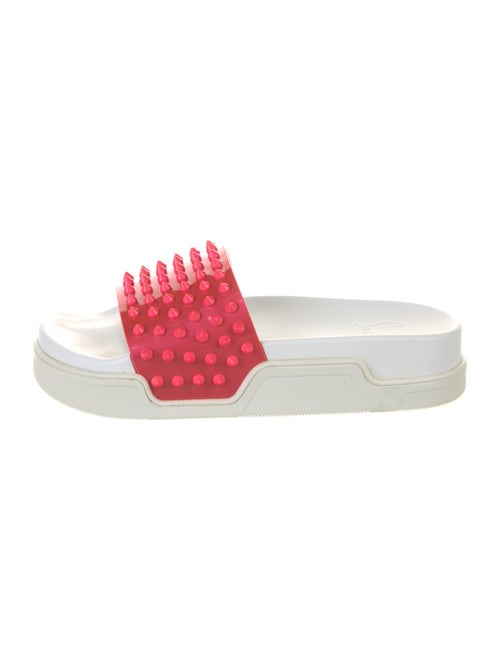 Christian Louboutin Spike Accents Rubber Slides