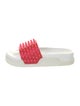Christian Louboutin Spike Accents Rubber Slides