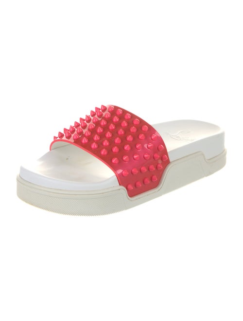 Christian Louboutin Spike Accents Rubber Slides