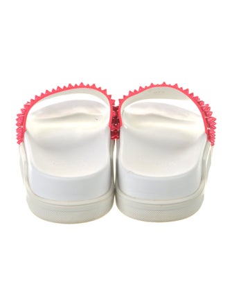 Christian Louboutin Spike Accents Rubber Slides
