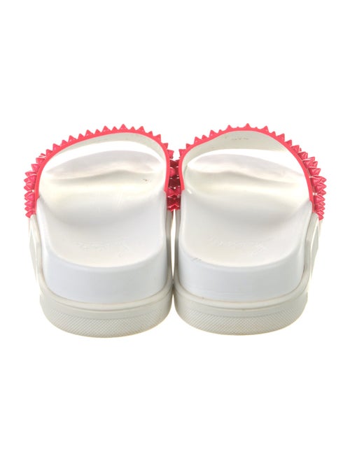 Christian Louboutin Spike Accents Rubber Slides