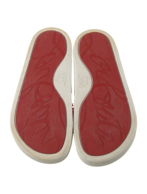 Christian Louboutin Spike Accents Rubber Slides