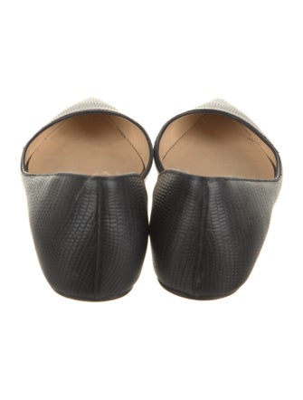 Christian Louboutin Embossed Leather D'Orsay Flats