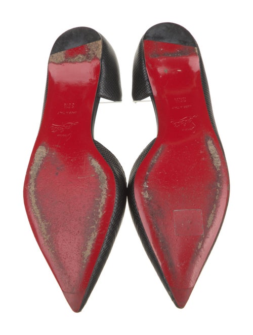 Christian Louboutin Embossed Leather D'Orsay Flats