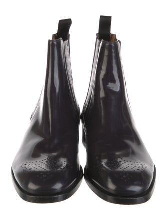Christian Louboutin Patent Leather Chelsea Boots