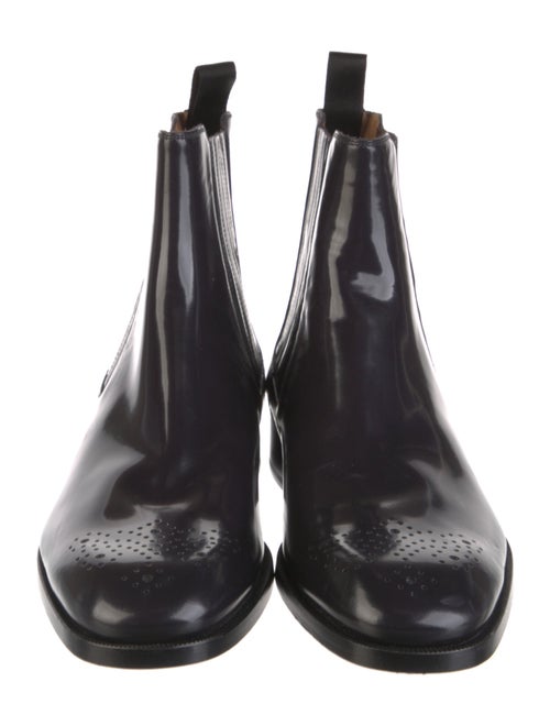 Christian Louboutin Patent Leather Chelsea Boots