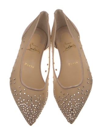Christian Louboutin Mesh Mesh Accents Ballet Flats