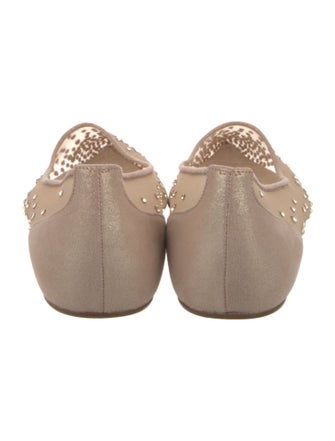 Christian Louboutin Mesh Mesh Accents Ballet Flats