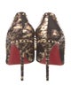 Christian Louboutin Spike Accents Printed Pumps