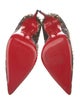 Christian Louboutin Spike Accents Printed Pumps