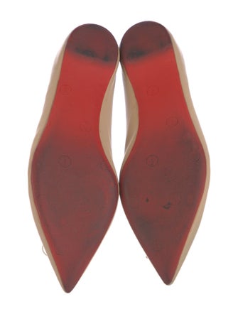 Christian Louboutin Spike Accents Leather Ballet Flats