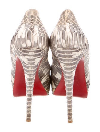 Christian Louboutin Snakeskin Animal Print Pumps