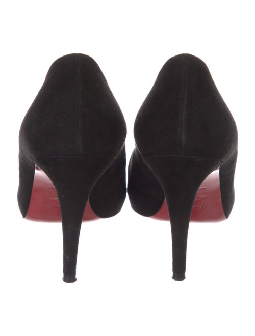 Christian Louboutin Suede Cutout Accent Pumps