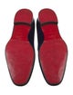Christian Louboutin Velvet Crystal Embellishments Loafers