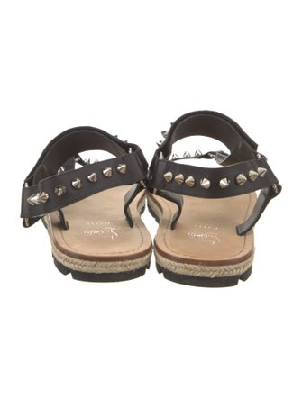 Christian Louboutin Leather Studded Accents Sandals
