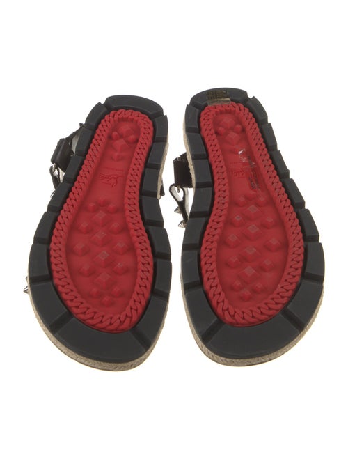 Christian Louboutin Leather Studded Accents Sandals