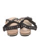 Christian Louboutin Leather Studded Accents Sandals