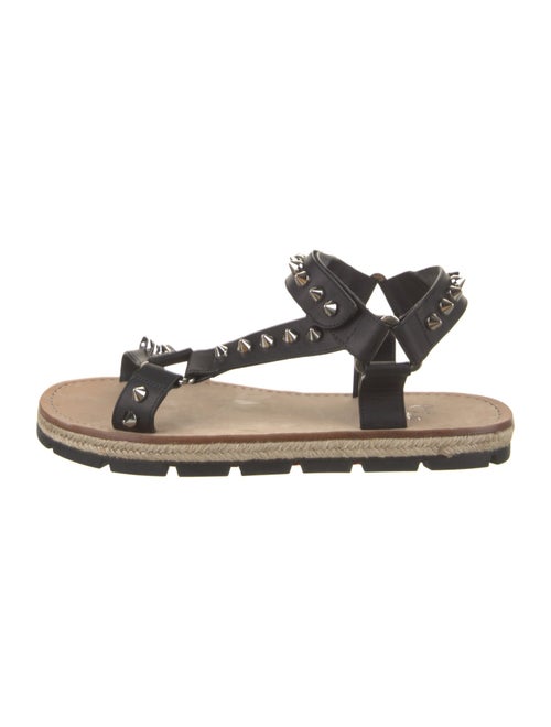Christian Louboutin Leather Studded Accents Sandals