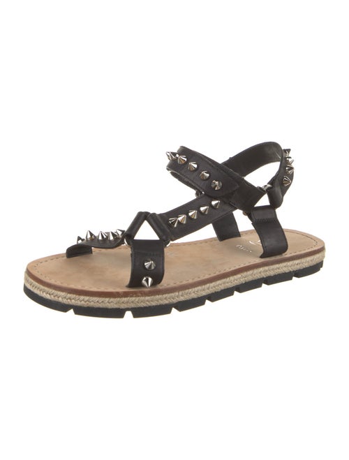 Christian Louboutin Leather Studded Accents Sandals