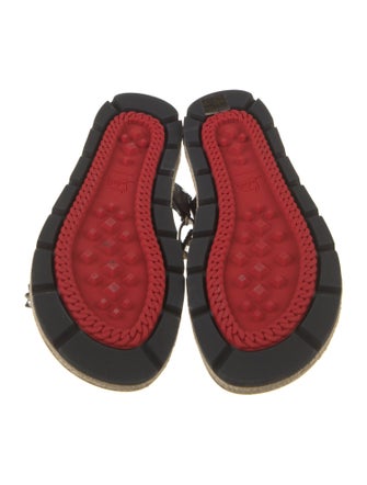Christian Louboutin Leather Studded Accents Sandals