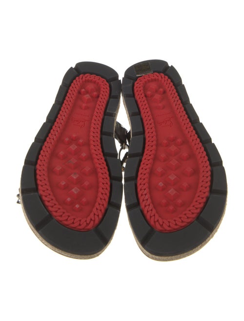 Christian Louboutin Leather Studded Accents Sandals