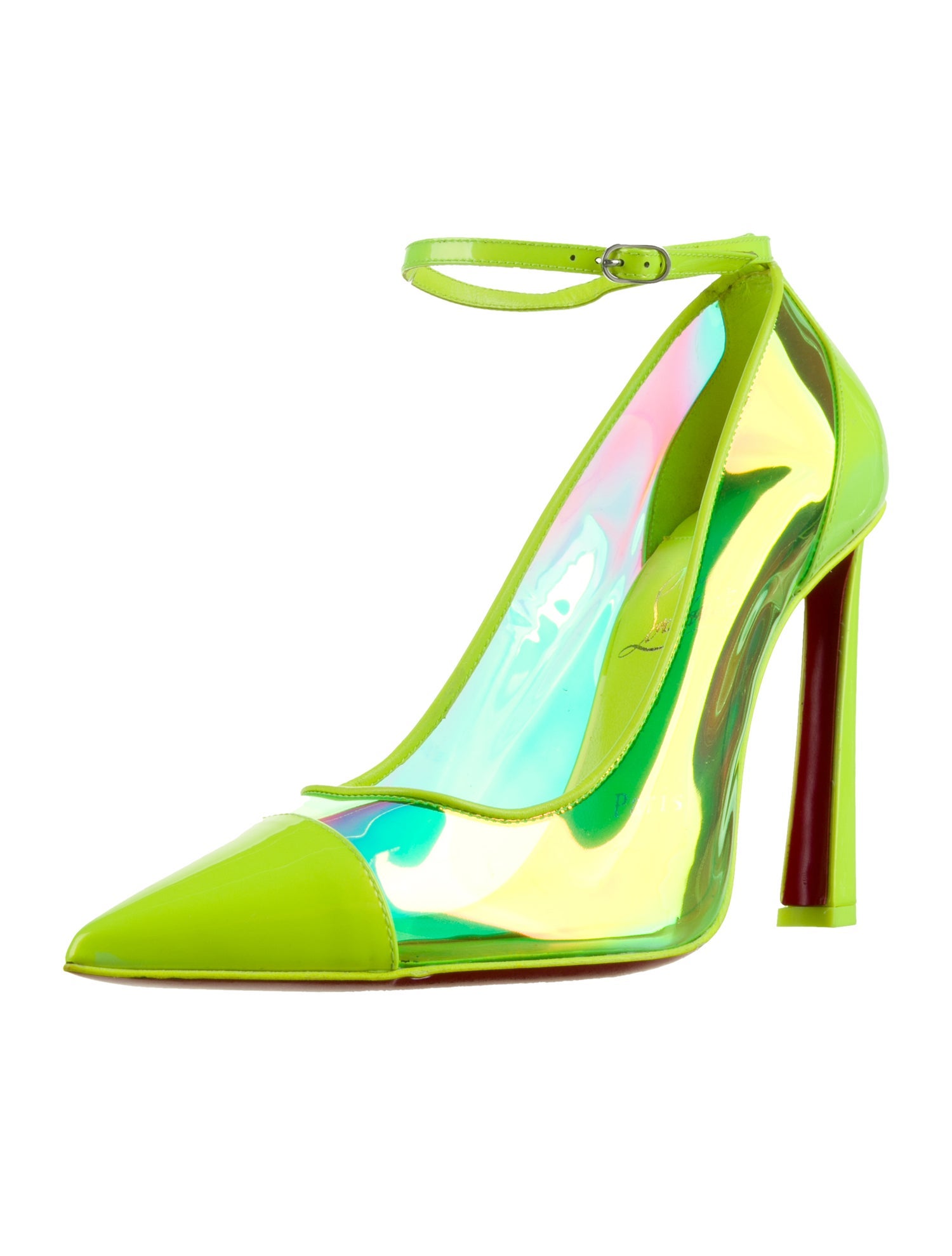Christian Louboutin Patent Leather Printed Pumps