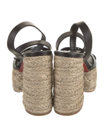 Christian Louboutin Leather Espadrilles