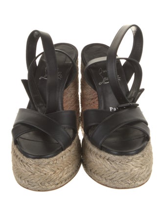 Christian Louboutin Leather Espadrilles