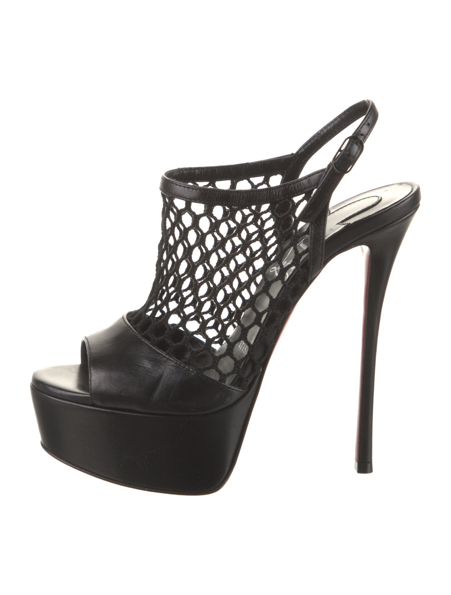 Christian Louboutin Leather Slingback Sandals