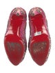 Christian Louboutin Suede Crystal Embellishments Pumps