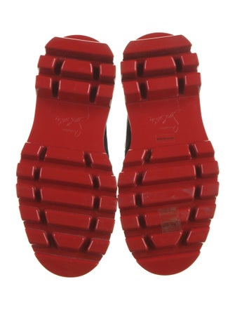Christian Louboutin Nylon Colorblock Pattern Boots