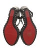 Christian Louboutin Leather Studded Accents Slingback Sandals