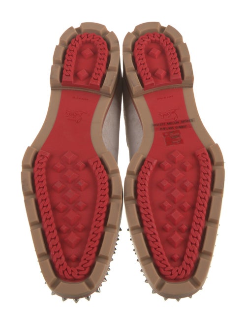 Christian Louboutin Spike Accents Suede Chelsea Boots