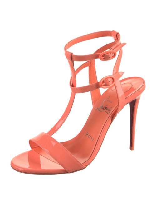 Christian Louboutin Patent Leather T-Strap Sandals