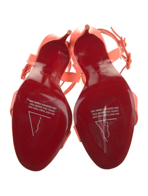 Christian Louboutin Patent Leather T-Strap Sandals