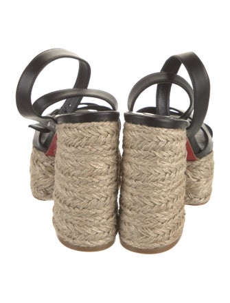 Christian Louboutin Leather Espadrilles
